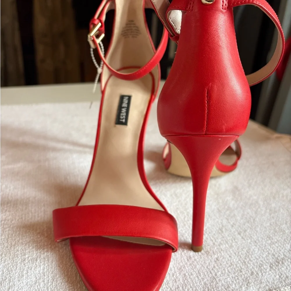 Nine West Red High Heel Sandals - Picture 1 of 3